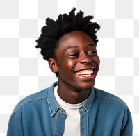 PNG Happy diverse african teen portrait smile photo. 