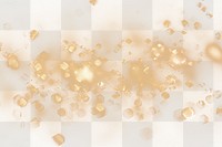 PNG bokeh glitter effect, transparent background 