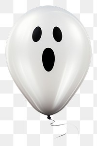 PNG Black spooky ghost balloon white white background transportation. 