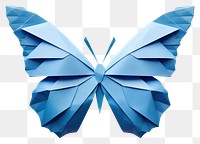 PNG Butterfly origami paper blue  