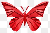 PNG Butterfly origami paper red. 