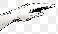 PNG Hand drawing hand finger. AI generated Image by rawpixel.