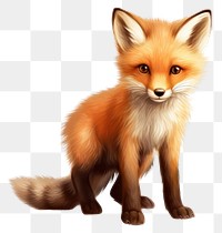 PNG Fox wildlife mammal animal. AI generated Image by rawpixel.