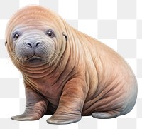 PNG Baby Walrus wildlife animal mammal. 