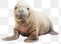 PNG Baby Walrus wildlife animal mammal. 