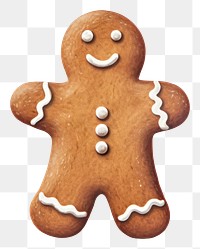 PNG Ginger bread man gingerbread cookie food. 