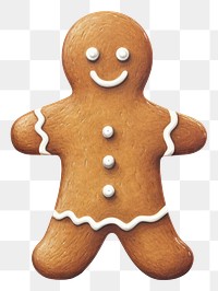 PNG Ginger bread man gingerbread cookie food. 