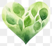 PNG Heart green plant leaf. 