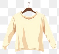 PNG Hanging sweater sleeve coathanger sweatshirt. AI generated Image by rawpixel.