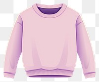 PNG Pastel purple sweater sweatshirt sleeve outerwear. 