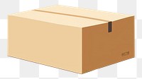 PNG Parcel shipping box cardboard carton delivering. 