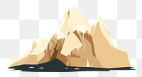 PNG Iceberg mountain outdoors nature. AI generated Image by rawpixel.