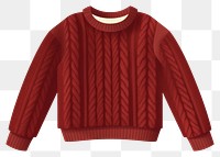 PNG Knitted maroon sweater sweatshirt coathanger technology. 