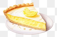 PNG Kie lemon pie food cheesecake dessert. 