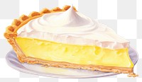 PNG Kie lemon pie food dessert cream. 