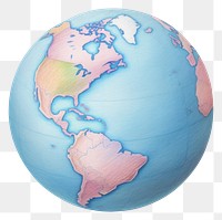 PNG Globe planet space topography. 