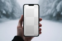 Smartphone screen png mockup, transparent digital device