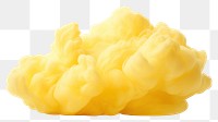 PNG Cloud yellow food white background. AI generated Image by rawpixel.desktop wallpaper