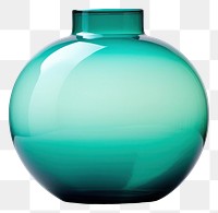 PNG Vase transparent turquoise bottle. 