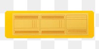 PNG Ticket pattern white background rectangle letterbox. 