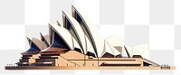 PNG Australia architecture landmark opera. AI generated Image by rawpixel.