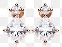 PNG Earrings gemstone jewelry diamond. AI generated Image by rawpixel.
