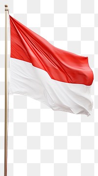 PNG Indonesia flag white background patriotism. 