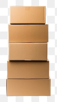 PNG Cardboard box carton white background delivering. AI generated Image by rawpixel.
