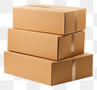 PNG Cardboard box carton white background delivering. 