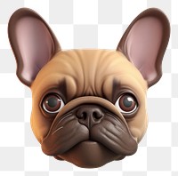 PNG French bulldog cartoon animal mammal. 