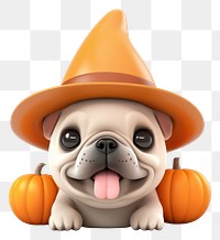 PNG French bulldog pumpkin cartoon animal. 