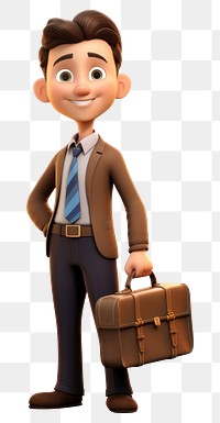 PNG Business man briefcase bag carrying. 