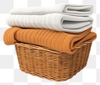 PNG Wicker laundry basket towel wicker folded. 