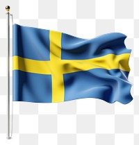 PNG Swedish flag  patriotism symbol. 