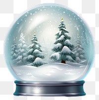 PNG Snow globe ball christmas plant tree. 