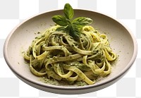 PNG Pesto spaghetti pasta plate. 