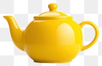 PNG Teapot teapot yellow refreshment. AI generated Image by rawpixel.