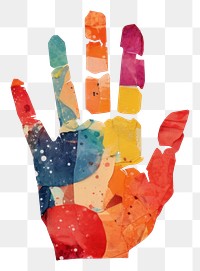 PNG Hand five fingers art creativity gesturing. AI generated Image by rawpixel.