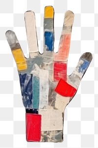 PNG Hand five fingers glove art creativity. AI generated Image by rawpixel.