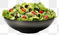 PNG Salad bowl vegetable lettuce. AI generated Image by rawpixel.