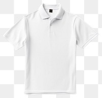 PNG Shirt mockup White polo t-shirt. 