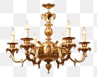 PNG Chandelier bronze lamp architecture. 