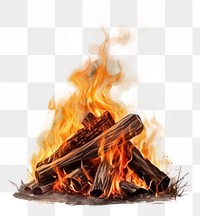 PNG Fireplace bonfire firewood campfire