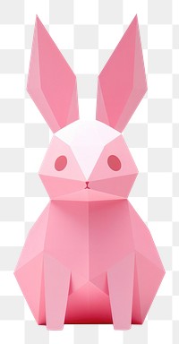 PNG Bunny origami paper  