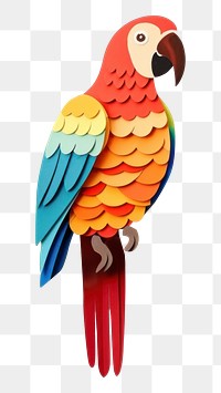 PNG Parrot animal craft bird. AI generated Image by rawpixel.