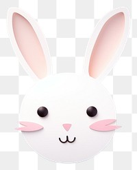PNG Bunny animal mammal white. AI generated Image by rawpixel.