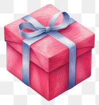 PNG Gift box drawing red. AI generated Image by rawpixel.