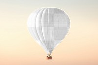 Hot air balloon png mockup, transparent design