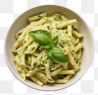 PNG Pesto pasta plate food. AI generated Image by rawpixel.