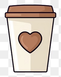 PNG Doodle coffee cup drink. 